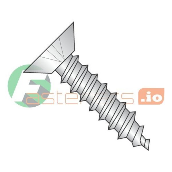 Newport Fasteners Sheet Metal Screw, #14 x 1-1/4 in, 18-8 Stainless Steel Flat Head Phillips Drive, 1000 PK 596252